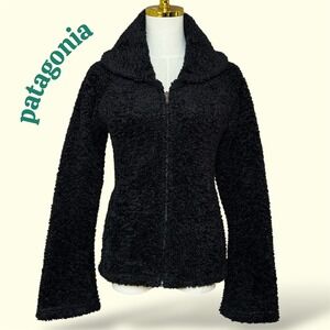 Patagonia Synchilla Fleece Jacket Full Zip Cozy Warm Shawl Collar Black Womens